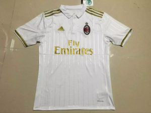 AC Milan Soccer Jersey Away White 2016 2017