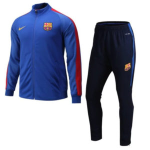 Barcelona Jacket with Pants Blue 2016 2017 2