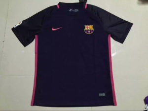 Barcelona Soccer Jersey Away Purple 2016 2017