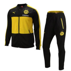 Dortmund Jacket with Pants Black and Yellow 2016 2017