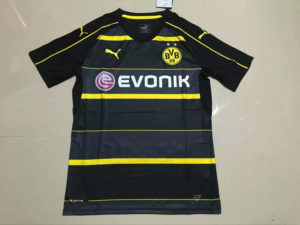 Dortmund Soccer Jersey Away Black 2016 2017