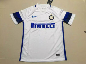 Inter Milan Soccer Jersey Away White 2016 2017