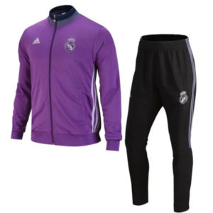 Real Madrid Jacket with Pants Purple 2016 2017 2