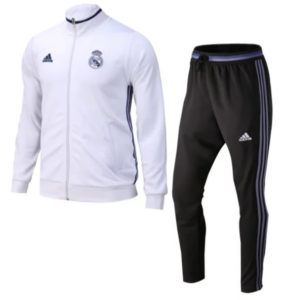 Real Madrid Jacket with Pants White 2016 2017