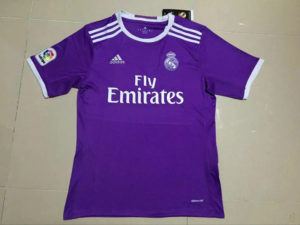 Real Madrid Soccer Jersey Away Purple 2016 2017