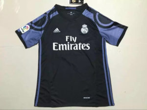 Real Madrid Soccer Jersey Third Black 2016 2017