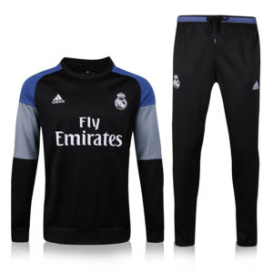 Real Madrid Tracksuit Black 2016 2017