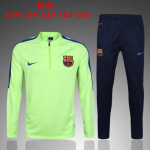 Barcelona Kid Tracksuit Green 2 2016 2017