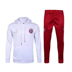 Bayern Tracksuit with Hat White 2016 2017