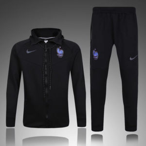 France Tracksuit Black Hoodie 2016 2017