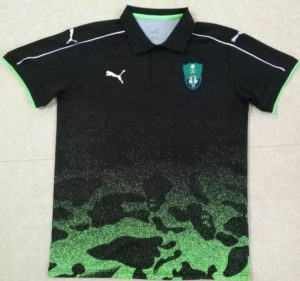 Jeddah POLO Black with Green camouflage 2017 2018