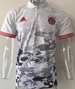 Bayern POLO White Camouflage 2017 2018