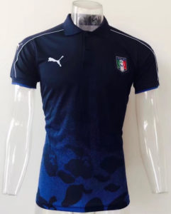 Italy POLO Blue Camouflage 2017 2018