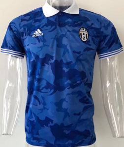 Juventus POLO Blue Camouflage 2017 2018