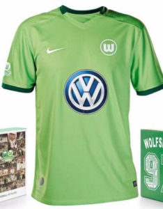 Shawofu Wolfsburg Soccer JerseyHome Green 2017 2018