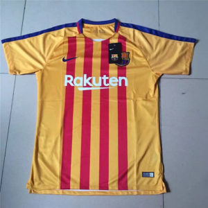 Barcelona Soccer Jersey Training Yellow 2017 2018