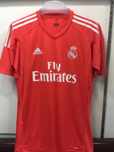 Real Madrid Soccer Jersey Orange Goalkeeper 2017 2018