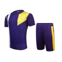 A014 Custom Logo Soccer Jersey Purple