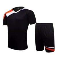 A017 Custom Logo Soccer Jersey Black