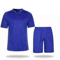 B003 Custom Logo Soccer Jersey Full Kit Blue