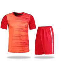 B007 Custom Logo Soccer Jersey Full Kit Red