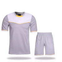 B009 Custom Logo Soccer Jersey Full Kit Grey