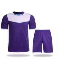 B010 Custom Logo Soccer Jersey Full Kit Purple