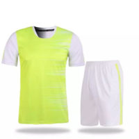 B015 Custom Logo Soccer Jersey Full Kit Green and White