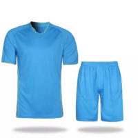 B018 Custom Logo Soccer Jersey Full Kit Blue