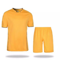 B019 Custom Logo Soccer Jersey Full Kit Yellow