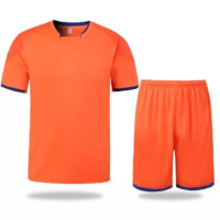 B020 Custom Logo Soccer Jersey Full Kit Orange