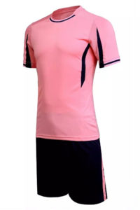 B025 Custom Logo Soccer Jersey Full Kit Pink