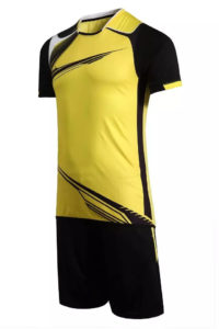 B026 Custom Logo Soccer Jersey Full Kit Yellow