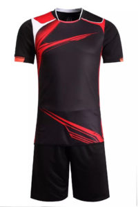 B027 Custom Logo Soccer Jersey Full Kit Black