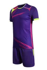 B028 Custom Logo Soccer Jersey Full Kit Purple