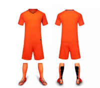 C012 Custom Logo Soccer Jersey Full Kit Orange