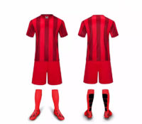 C017 Custom Logo Soccer Jersey Full Kit Red