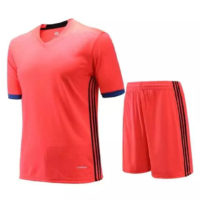 C074 Custom Logo Soccer Jersey Full Kit Red