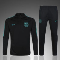 Barcelona Tracksuit Black with Green 2016 2017