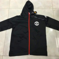 Manchester United Hoodie with Zipper Black 2016 2017