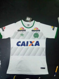 Chapecoense SC Soccer JERSEY Away White 2017 2018