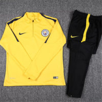 Manchester City Tracksuit Yellow 2016 2017