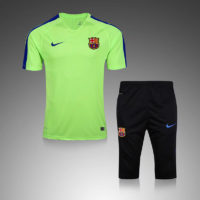 Barcelona Short Sleeves Tracksuit Green 2016 2017