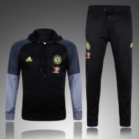 Chelsea Hoodie Tracksuit Black 2016 2017