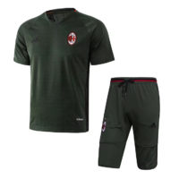 AC Milan Short Sleeve Tracksuit Green 2016 2017