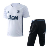 Manchester United Short Sleeve Tracksuit White 2016 2017