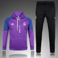 Real Madrid Hoodie Tracksuit Purple 2016 2017