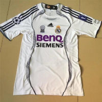 Real Madrid Retro Soccer Jersey White