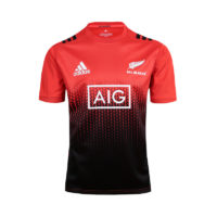 All Blacks Red Rugby 2017 Size S to 3XL