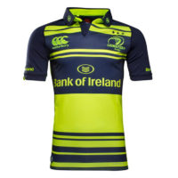 Irish Leinster Fluorescent Green Blue Rugby 2017 Size S to 3XL